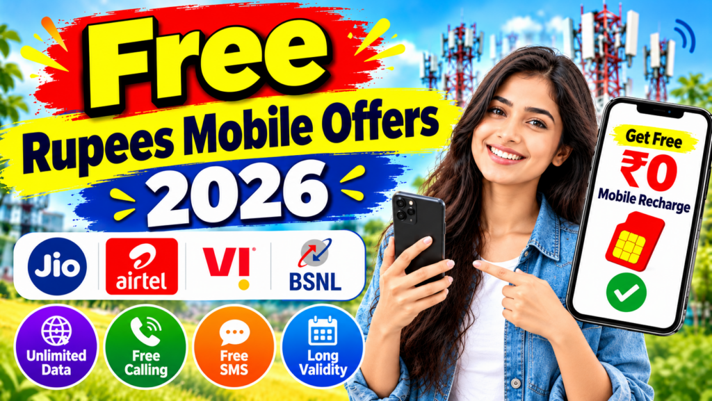 Free Mobile Offers 2026: Best Recharge Plans, Unlimited Data & Calling Deals in India